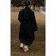 Plus Black Oversized Double Breasted Military Trim Coat Plus Black Oversized Double Breasted Military Trim Coat