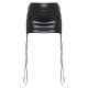 Premium Black Faux Leather Lace Front Micro Mini Skirt