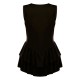 Black Slinky Rara Skort Romper
