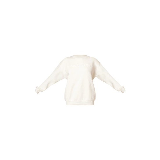 Cream Embroidered Sports Classics Sweatshirt Cream Embroidered Sports Classics Sweatshirt