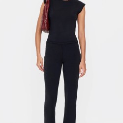 Black Premium Soft Touch Skinny Flare Pants